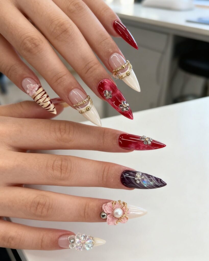 Acrylic and dipping nail extensions at Unique Nails, London ON